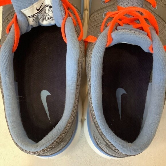 Women's Nike Flex Experience RN Running Shoes Size 8.5 Gray/Blue/Orange - Picture 7 of 9